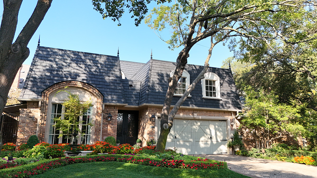single width slate tiles from Davinci